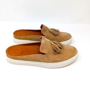 Gentle Souls Womens Rory Espadrille Suede Almond Toe Mules Size 9 NEW